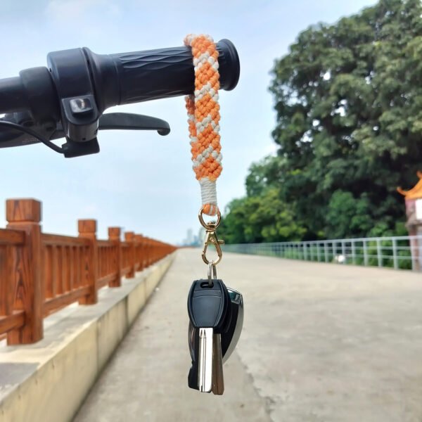 Hand-woven Macrame Keychain