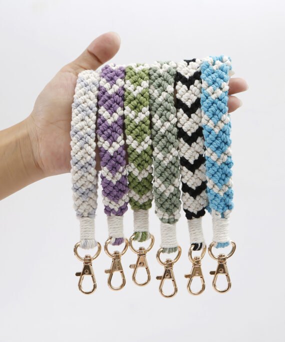 Hand-woven Macrame Keychain