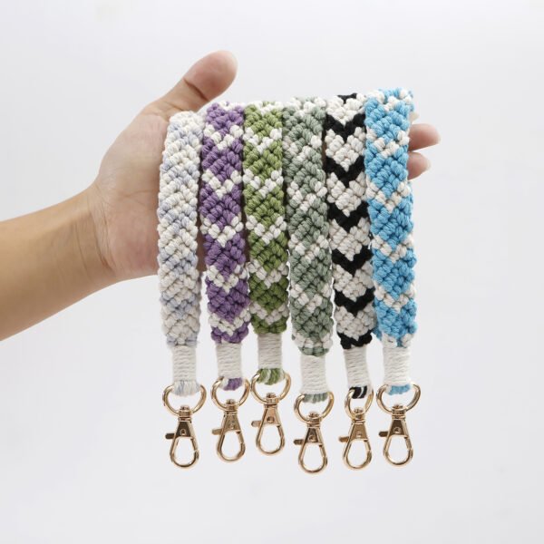 Hand-woven Macrame Keychain