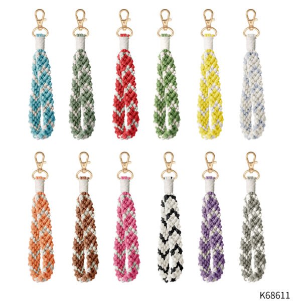 Hand-woven Macrame Keychain