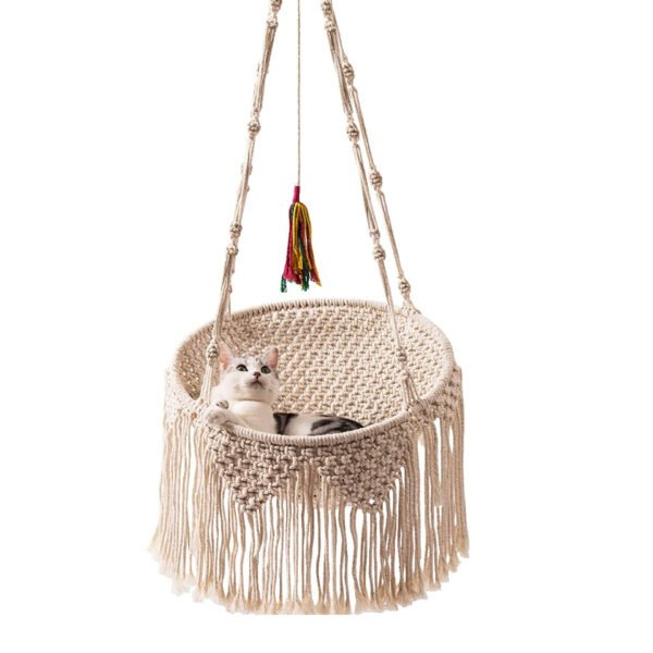 Macrame cat swing Nordic Bohemian