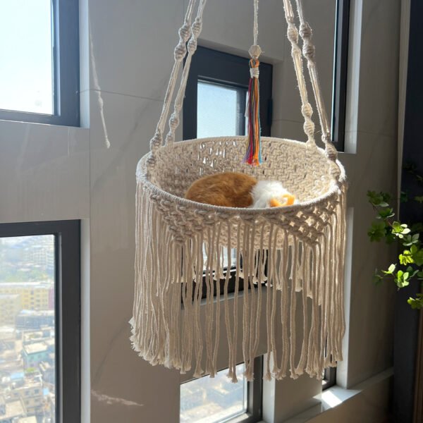 Macrame cat swing Nordic Bohemian