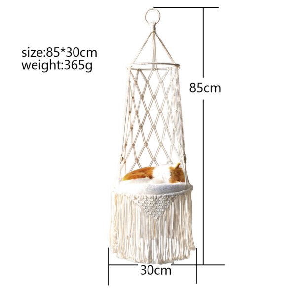 Macrame Hanging Pet Bed Swing