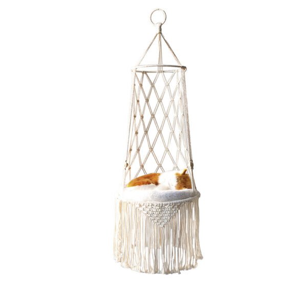 Macrame Hanging Pet Bed Swing